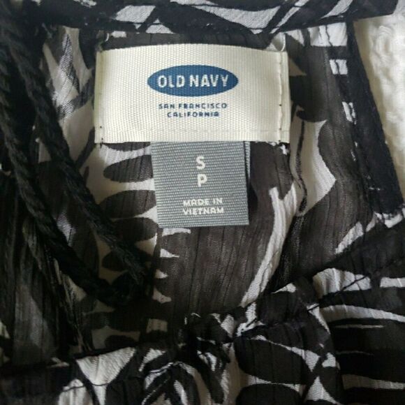 Old Navy Black White Spaghetti Strap Sheer Dress Women's Size S - Picture 6 of 10